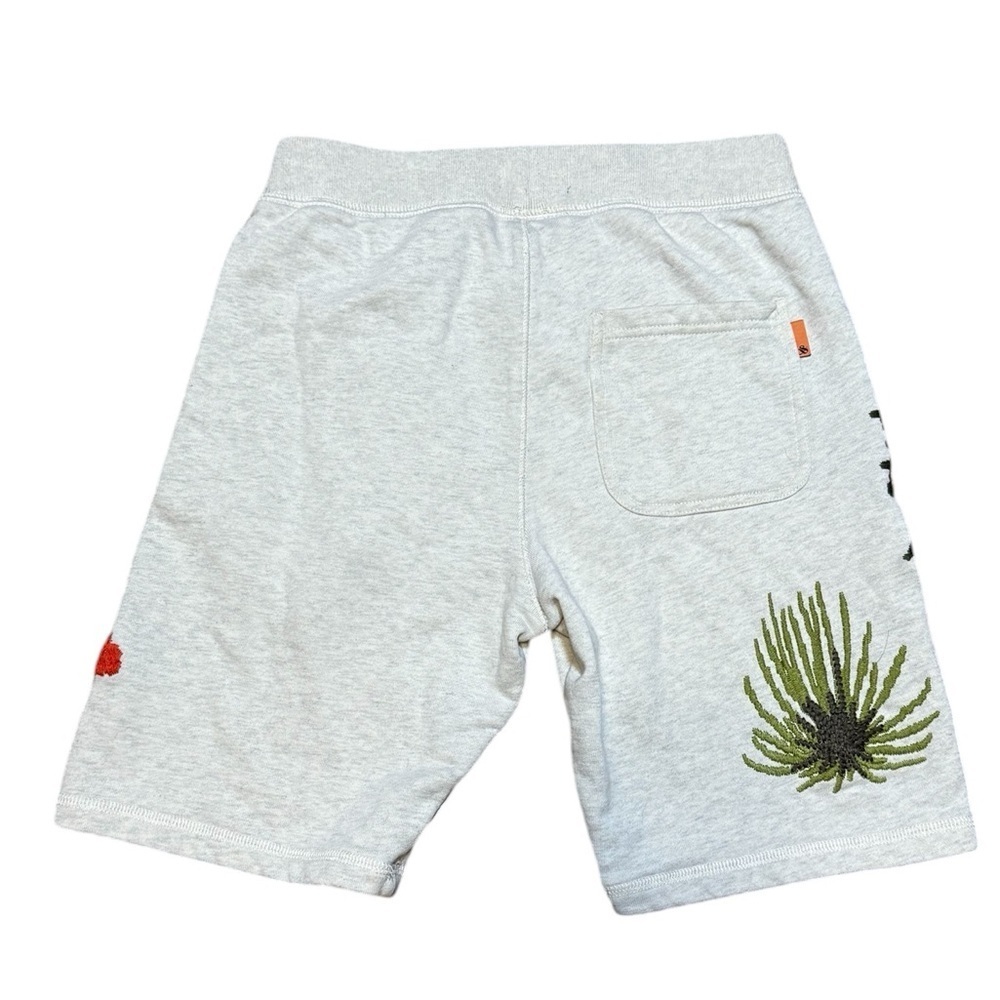 Scotch & Soda Boys Shorts 12/152 Grey Melange Embroidered Cactus Palm SOLD OUT - Picture 10 of 11